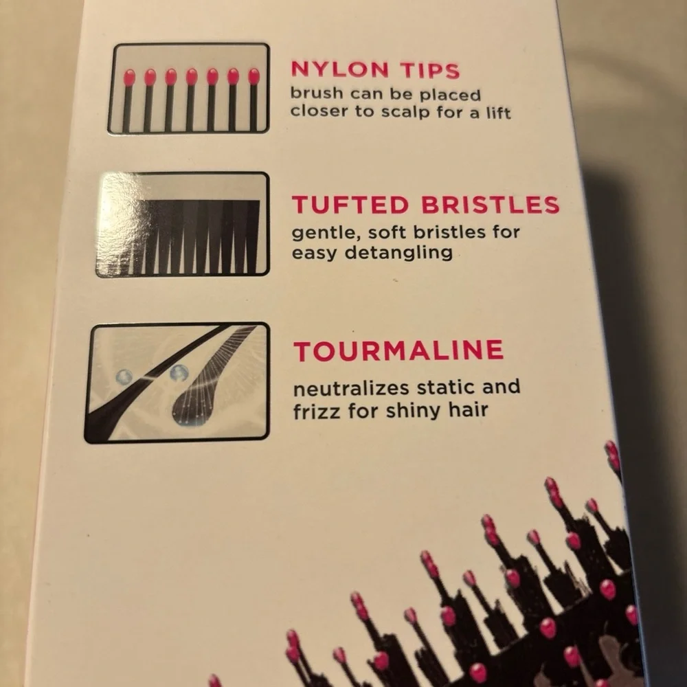 Pink and Black Hair Styling Tool for Sleek Results